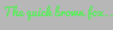 Image with Font Color 5CEB5F and Background Color B7B7B7